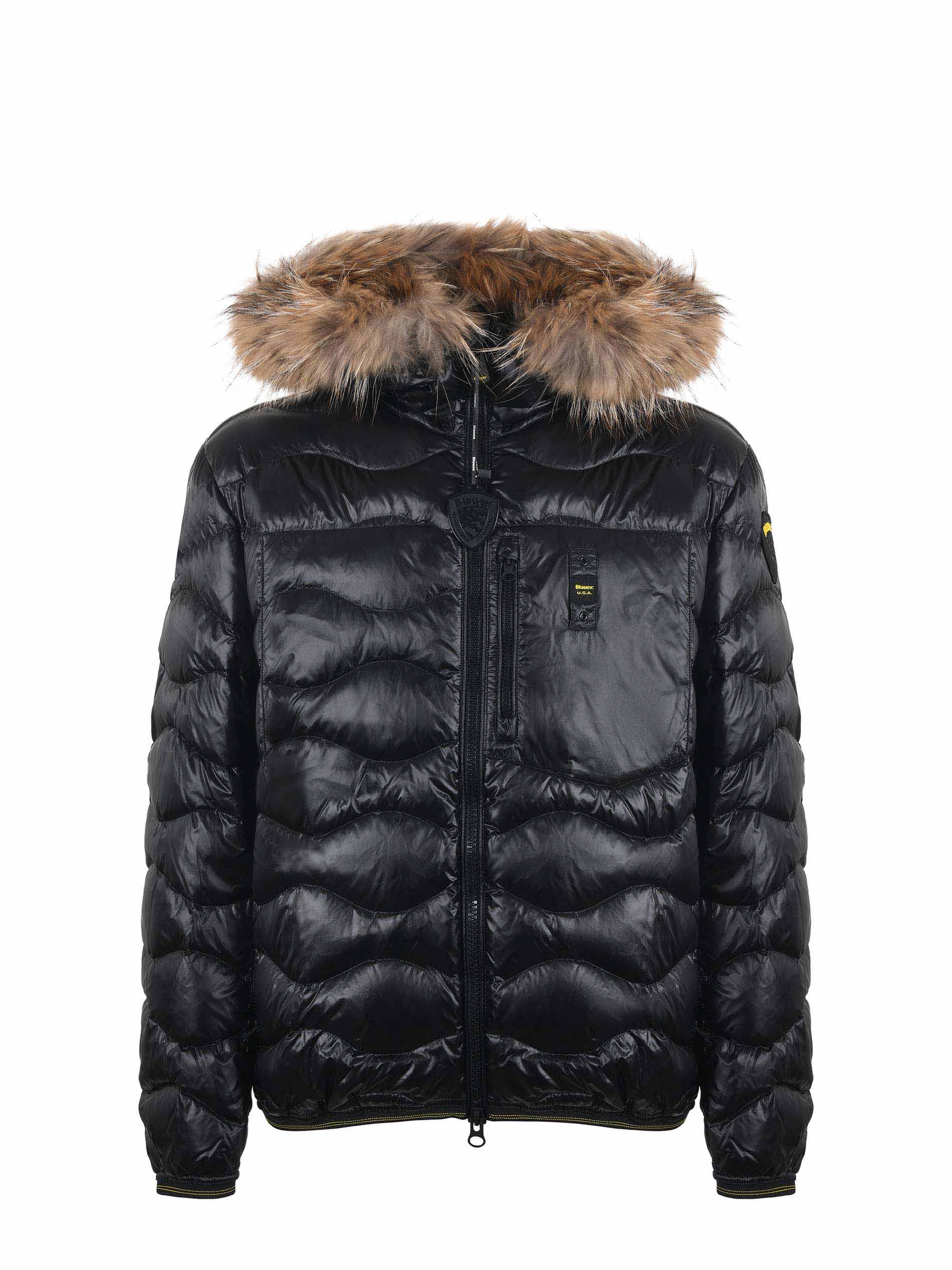 BLAUER Giubbotto Uomo Wavefur-Nero