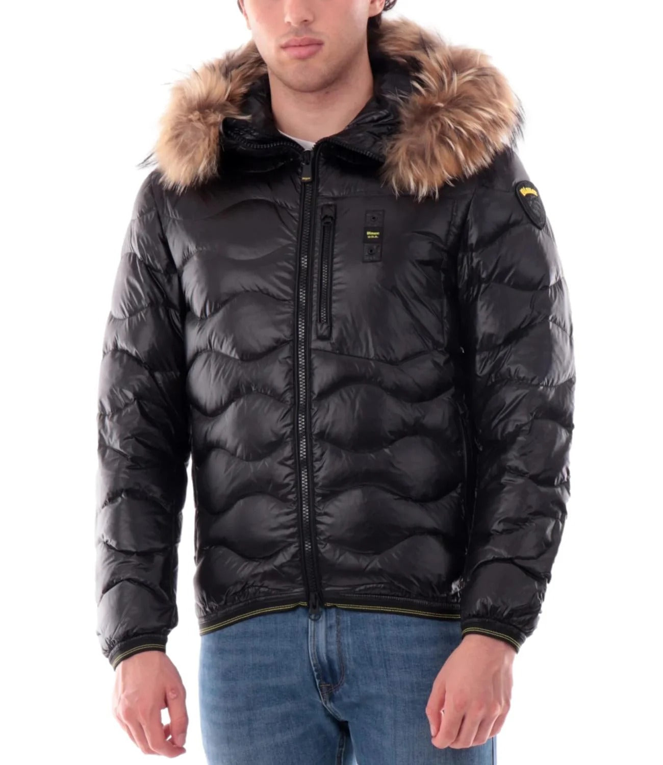 BLAUER Giubbotto Uomo Wavefur-Nero