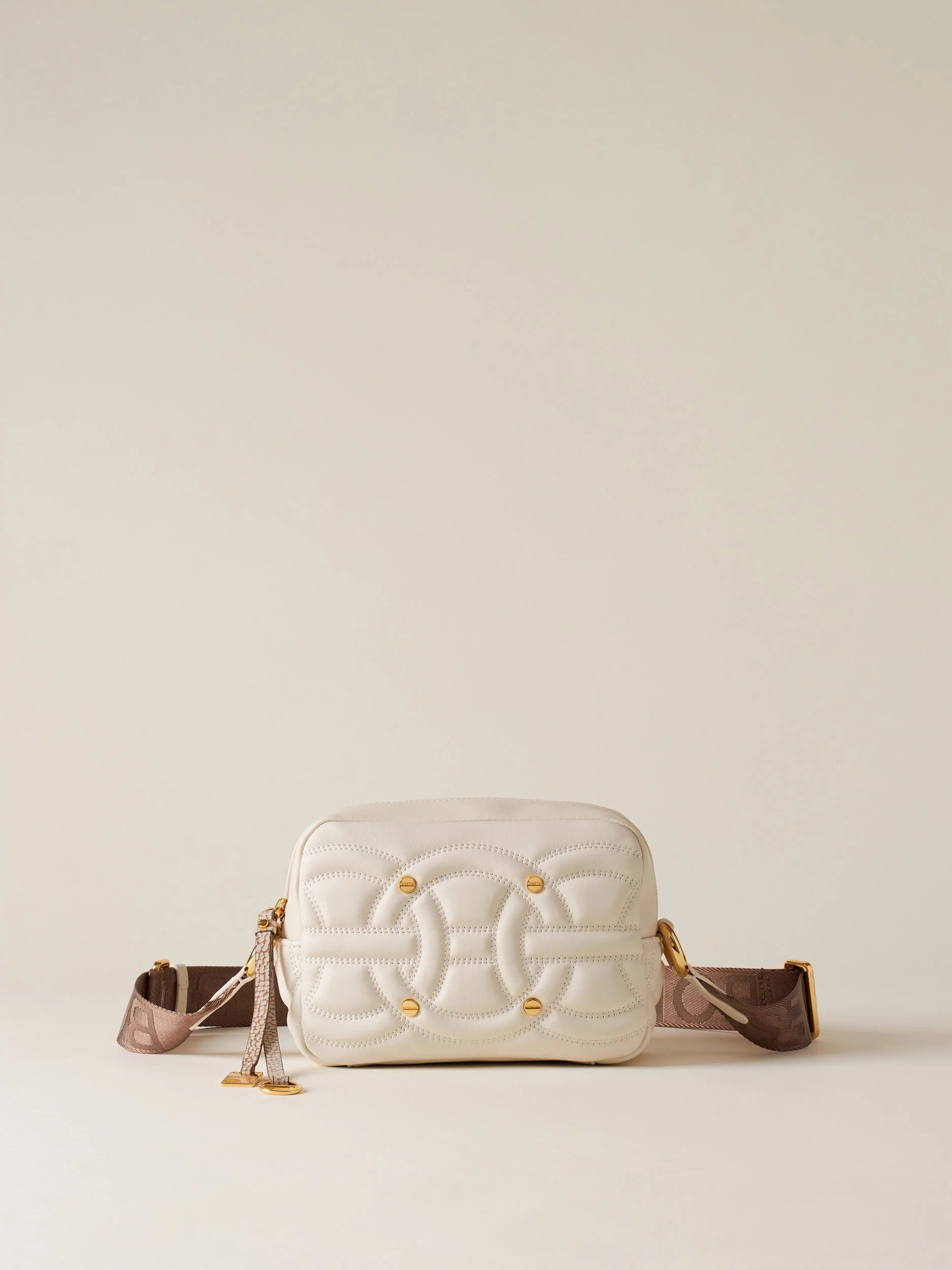 BORBONESE Borsa Rondò Camera Case S-Alabastro Mushroom