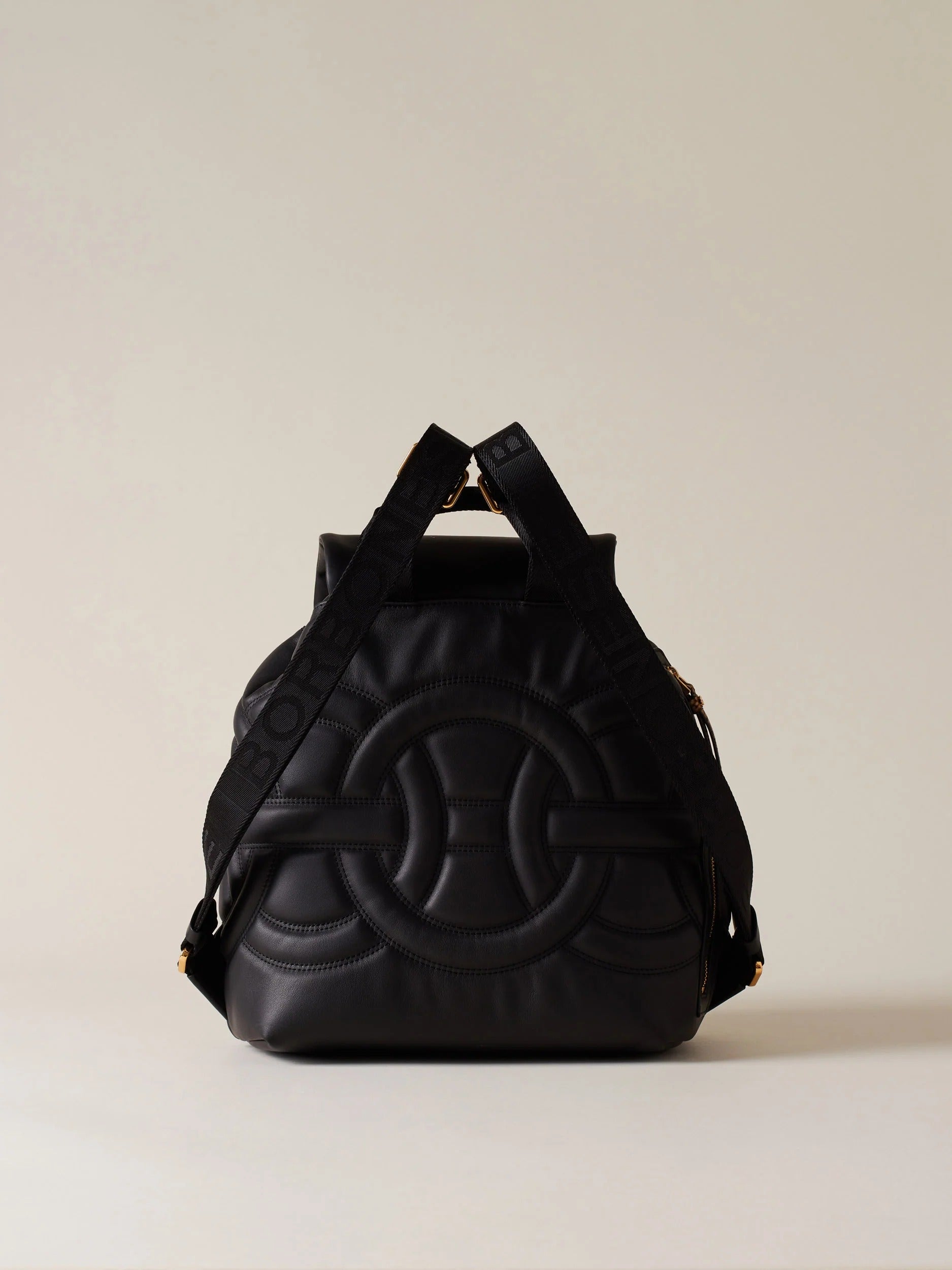 BORBONESE Zaino Rondò Medium-Nero Naturale