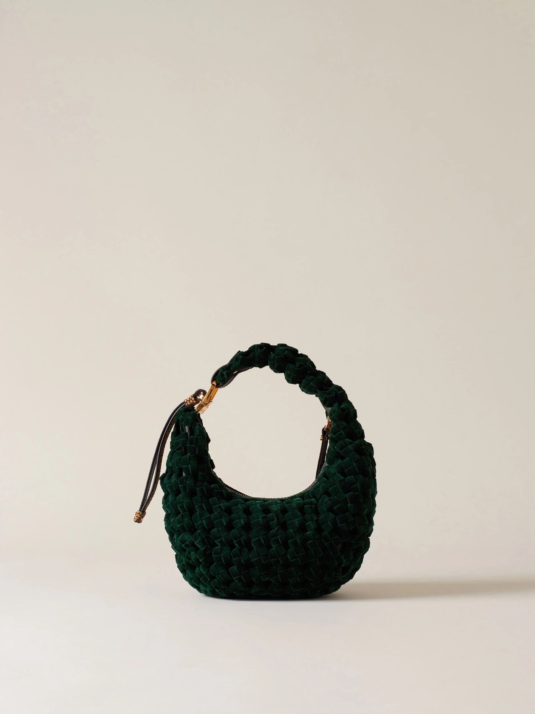 BORBONESE Borsa La Nido Hobo Petite-Alloro