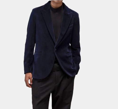 CIRCOLO 1901 Giacca Uomo Monopetto Velour-Dark Navy