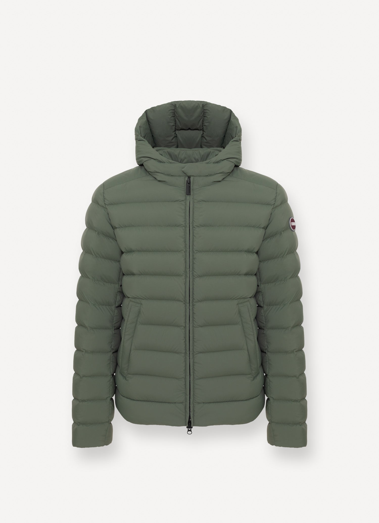 COLMAR Giacca Uomo trapuntata con cappuccio fisso-Verde Underwood