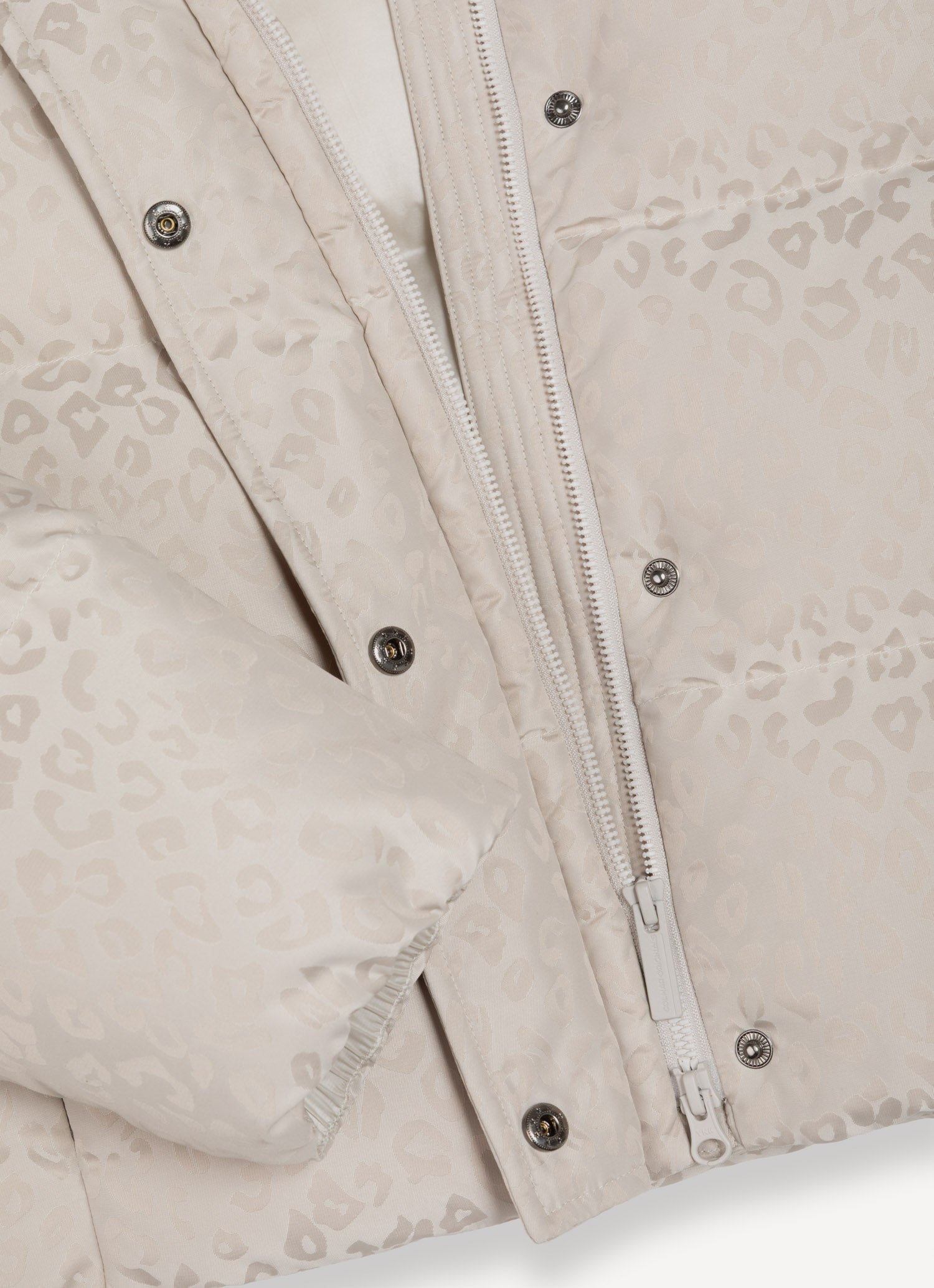 COLMAR Piumino Donna Animalier-Beige Canapa