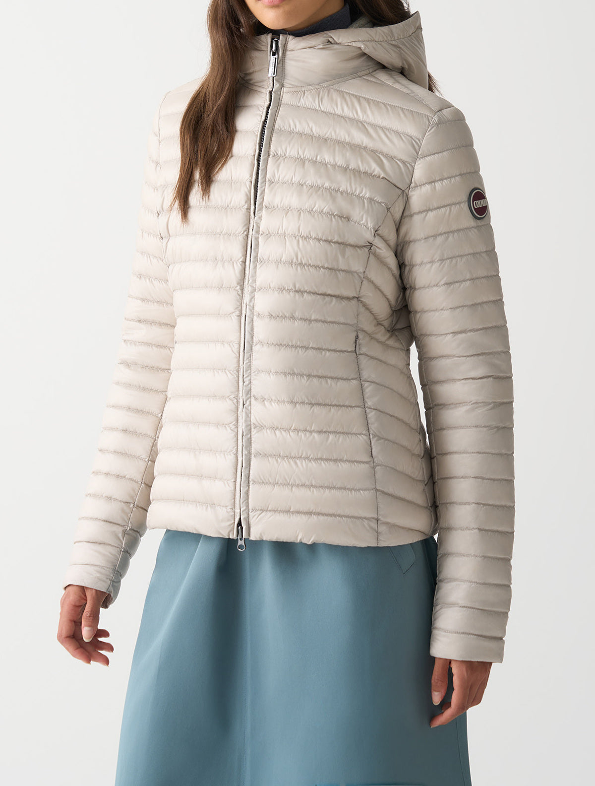 COLMAR Giacca Donna 100grammi Cappuccio-Beige Canapa