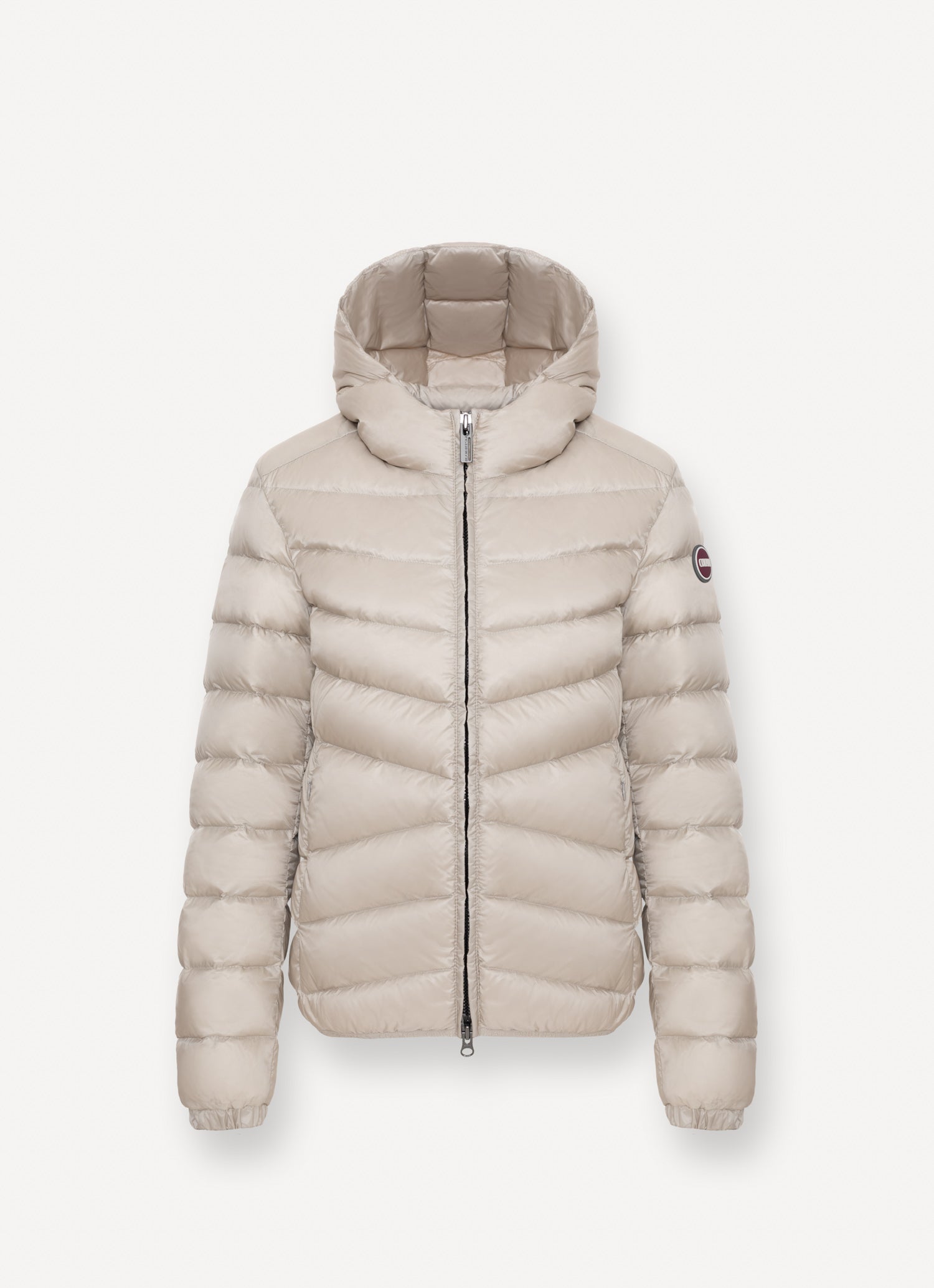 COLMAR Piumino Donna Trapuntato Cappuccio-Beige Canapa