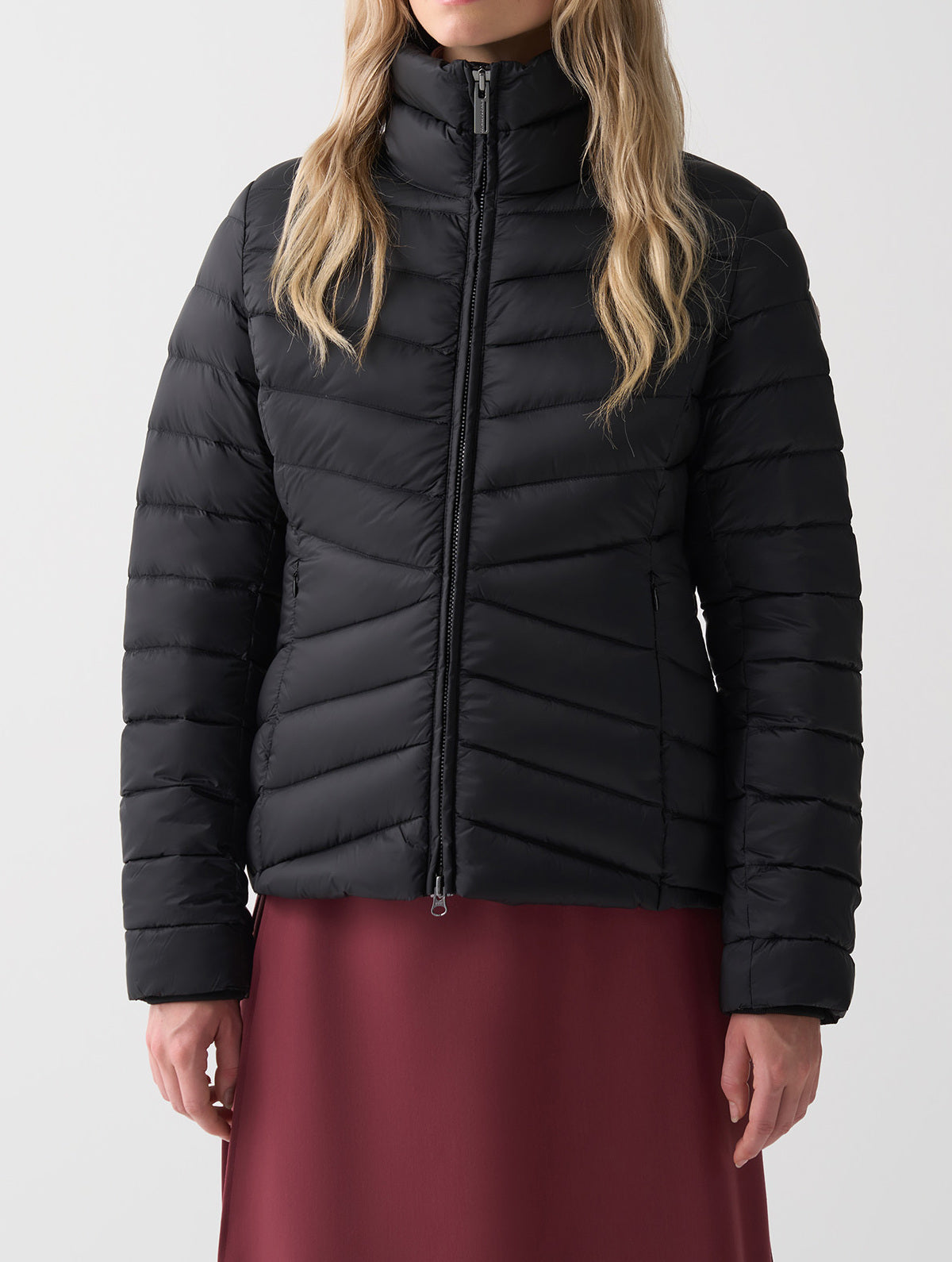 COLMAR Piumino Donna Collo Alto-Nero