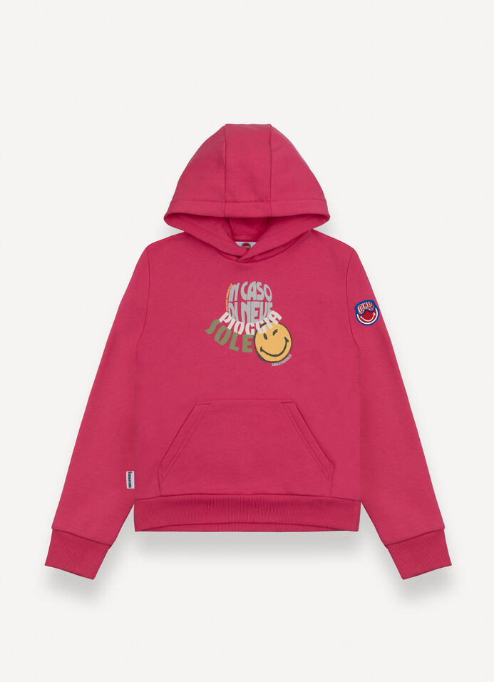 COLMAR Felpa Bambina SmileyWorld-Fucsia