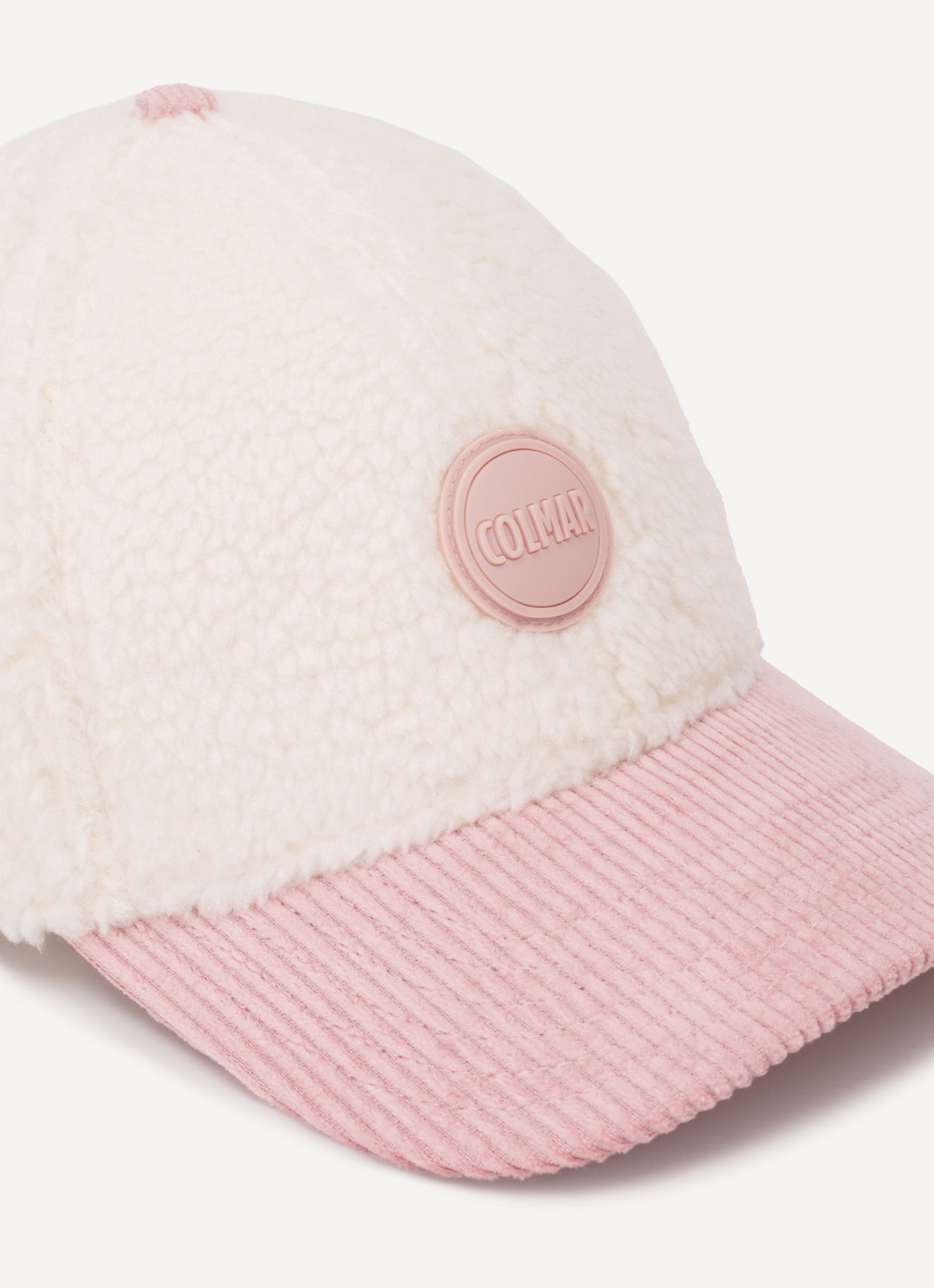 COLMAR Cappello Baseball Donna Teddy-Bianco Rosa Vintage