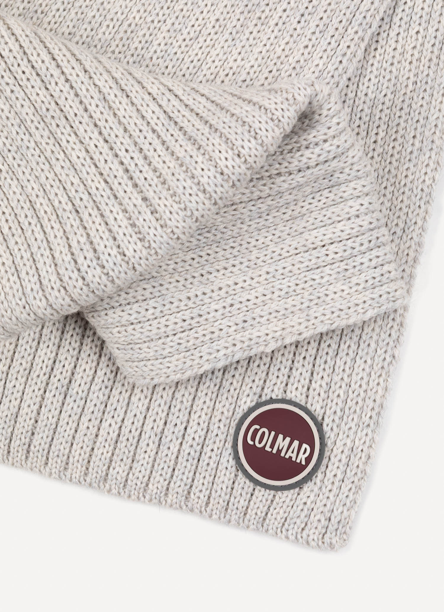 COLMAR Sciarpa Uomo in maglia rasata-Grigio Melange