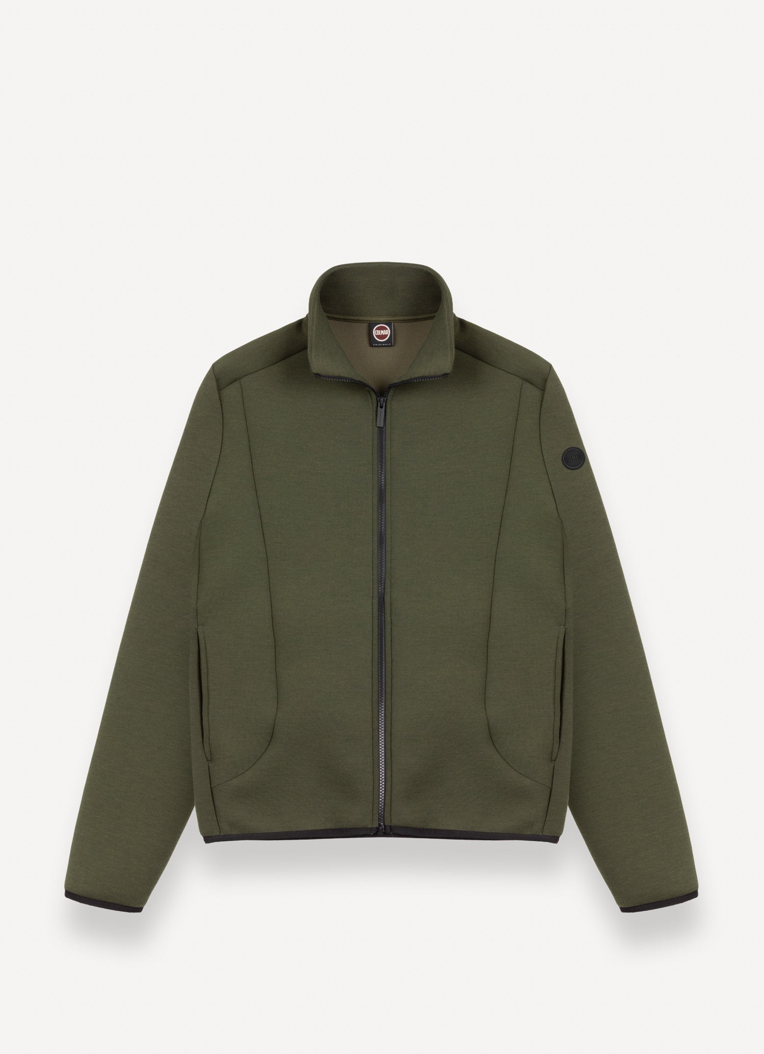 COLMAR Felpa Uomo scuba full zip-Verde Underwood