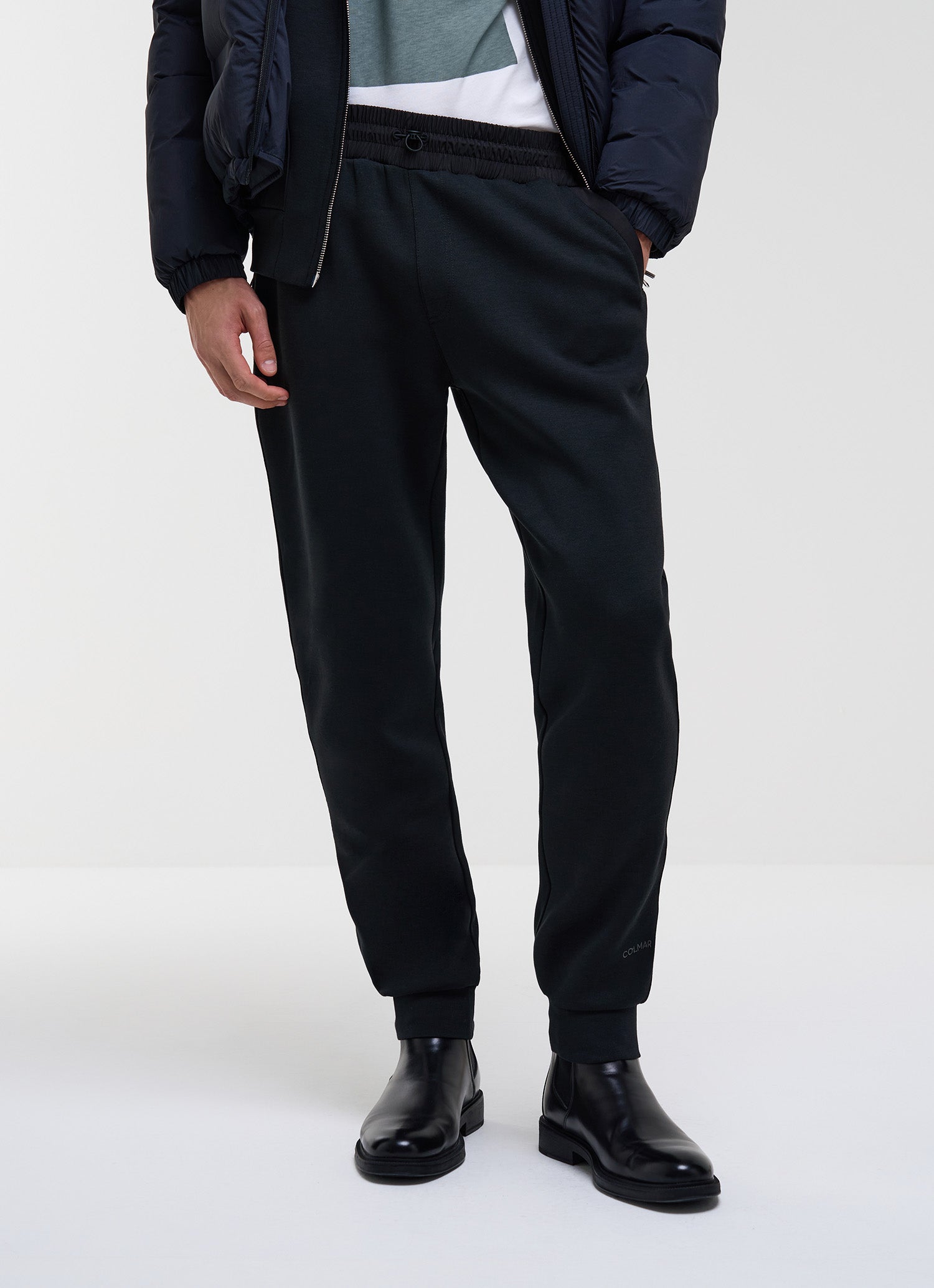 COLMAR Pantalone Uomo Inserti Nylon-Nero