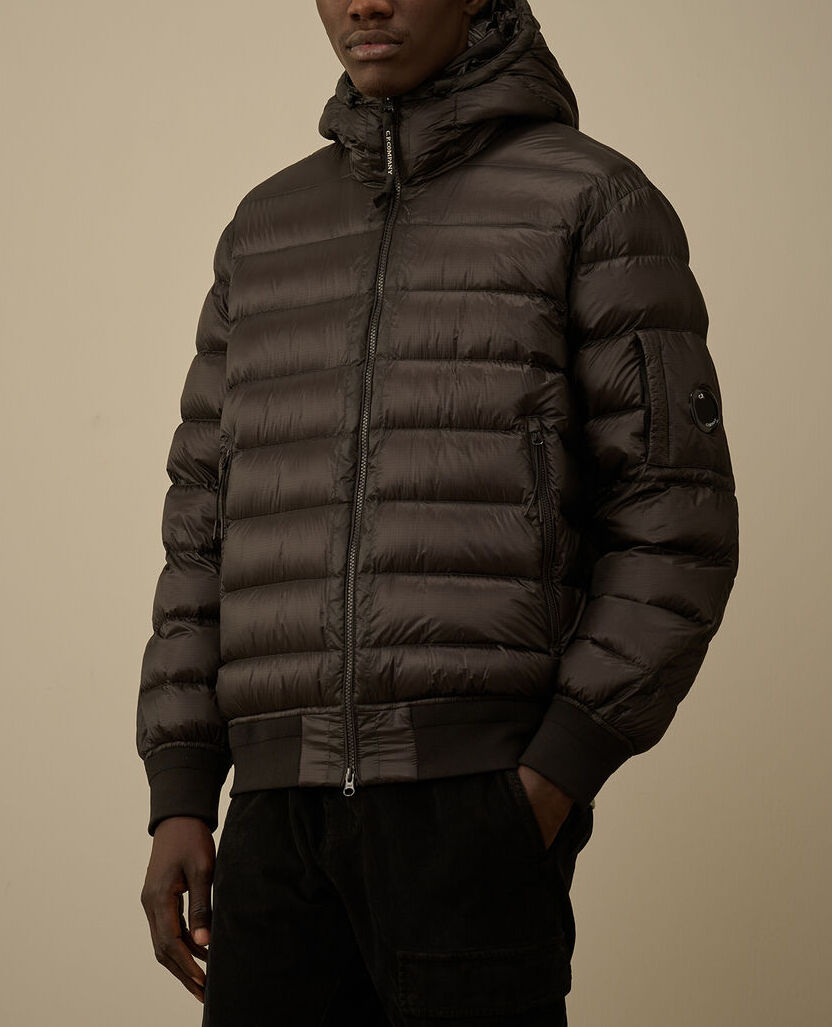 C.P. COMPANY Piumino Uomo D.D. Shell Hooded Down-Black