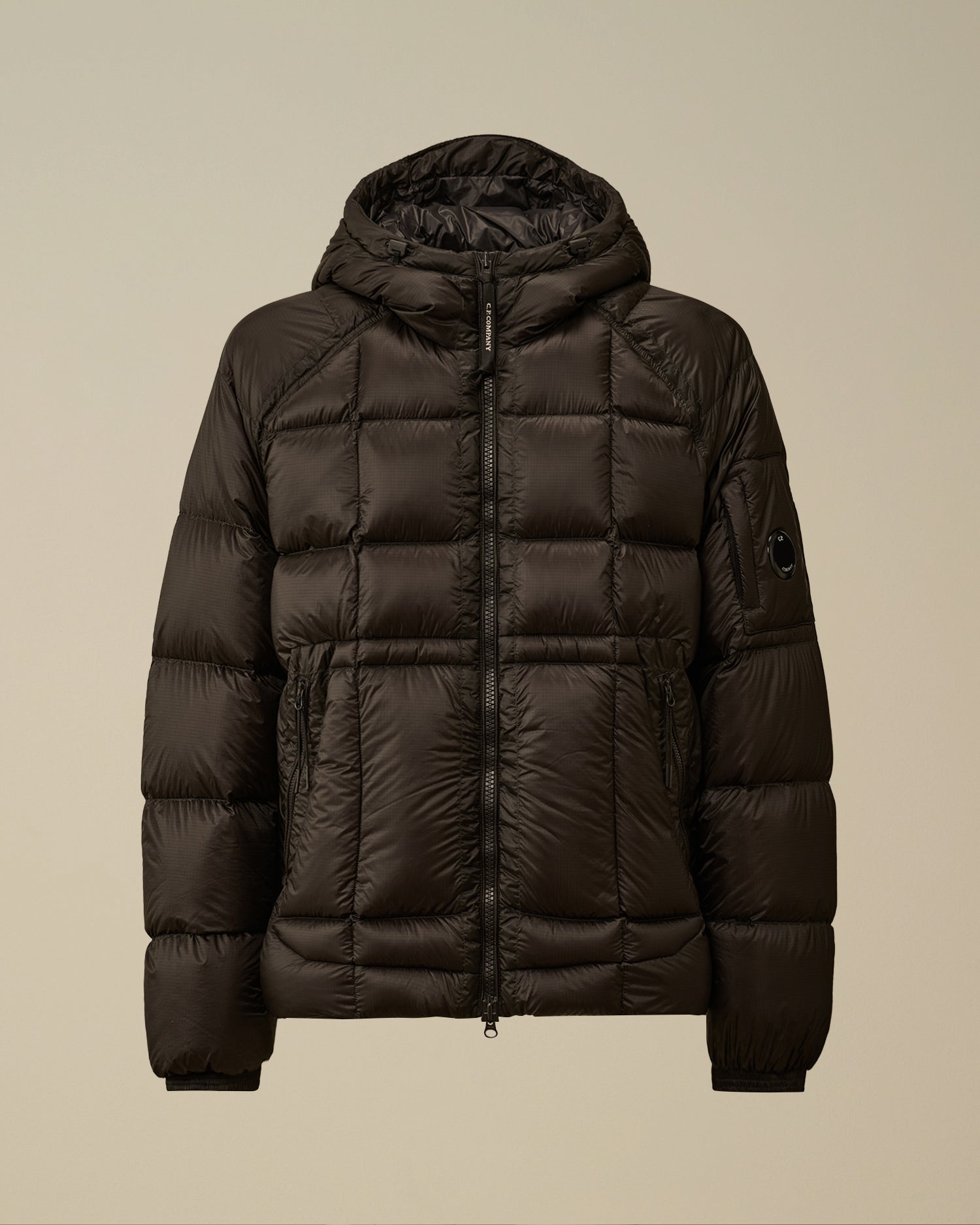C.P. COMPANY Piumino Uomo D.D. SHELL Hooded Down Puffer-Black