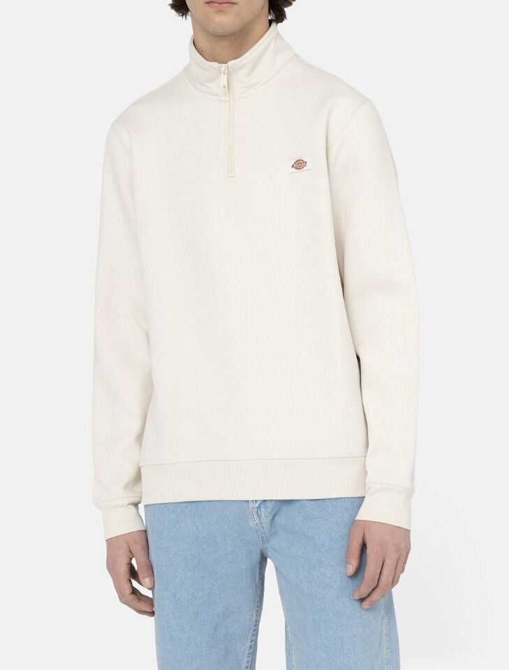 DICKIES Felpa Uomo OAKPORT QUARTER ZIP-Whitecap Gray