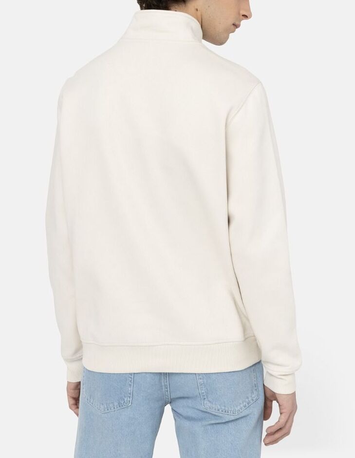 DICKIES Felpa Uomo OAKPORT QUARTER ZIP-Whitecap Gray