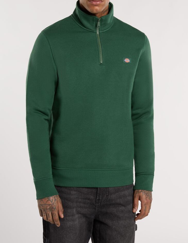 DICKIES Felpa Uomo OAKPORT QUARTER ZIP-Pine