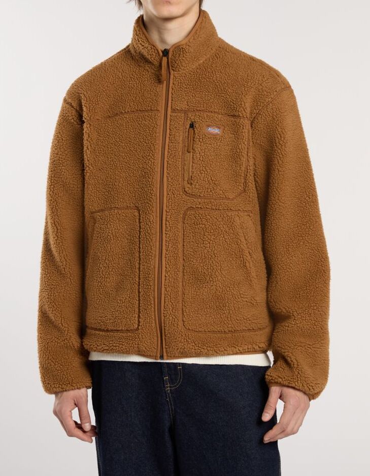 DICKIES Giubbino Uomo PILE MOUNT HOPE-Brown Duck