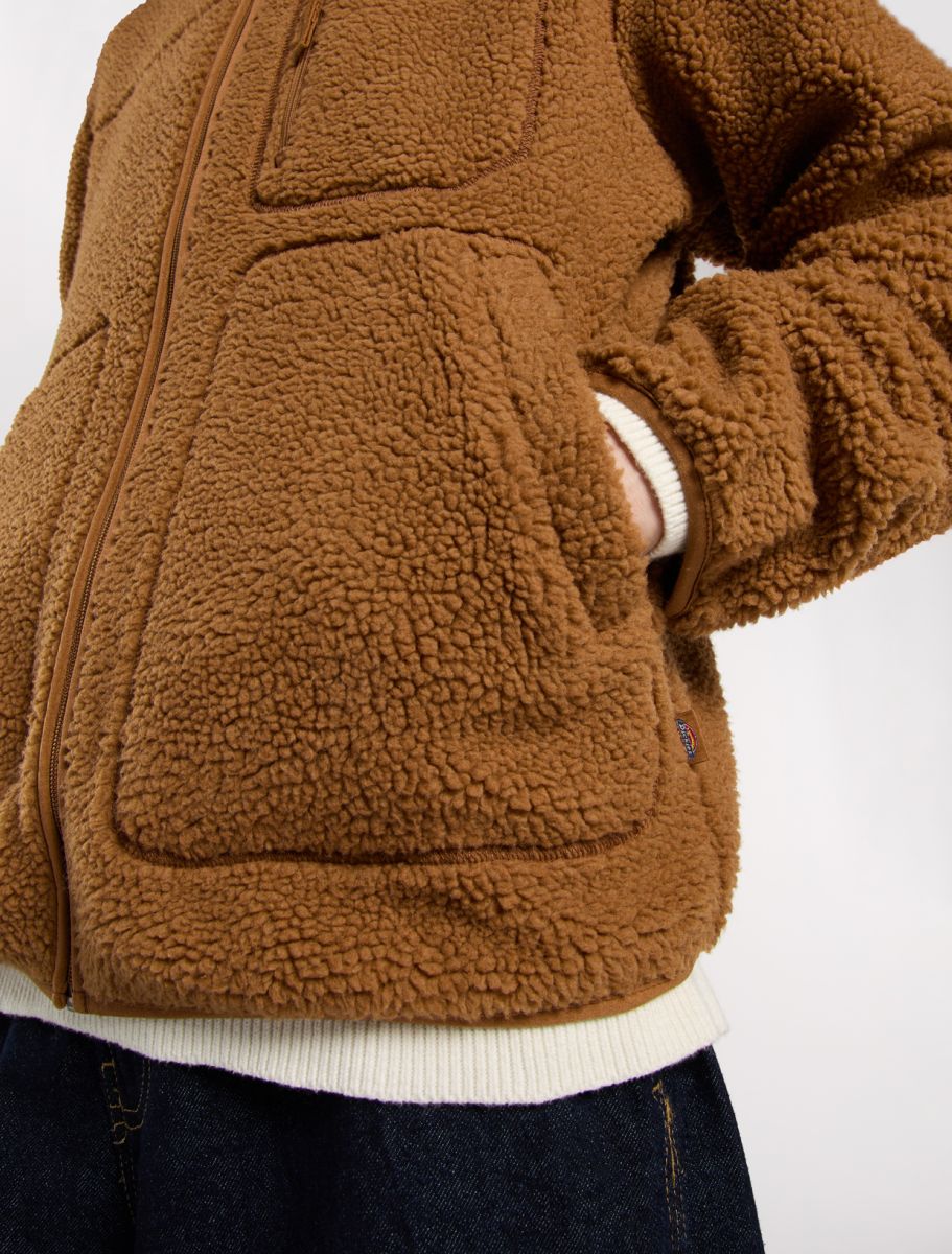 DICKIES Giubbino Uomo PILE MOUNT HOPE-Brown Duck