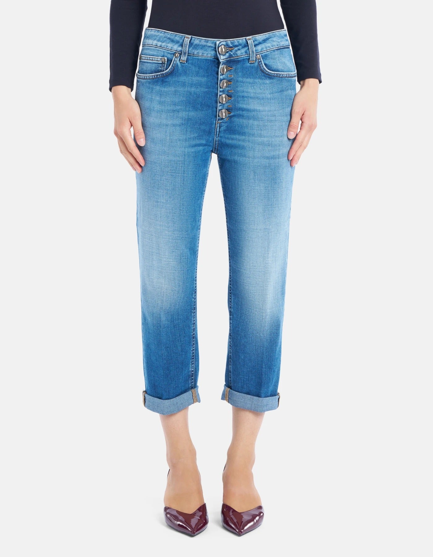 DONDUP Jeans Donna Koons Gioiello Loose-Blu