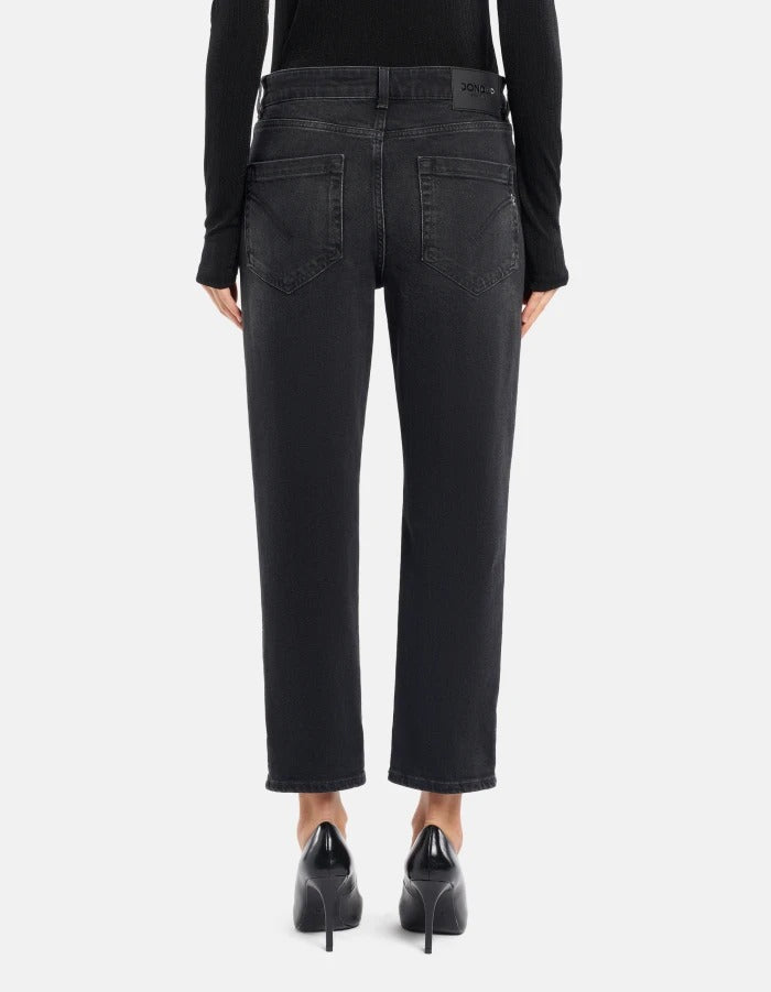 DONDUP Jeans Donna Koons Gioiello Loose-Nero