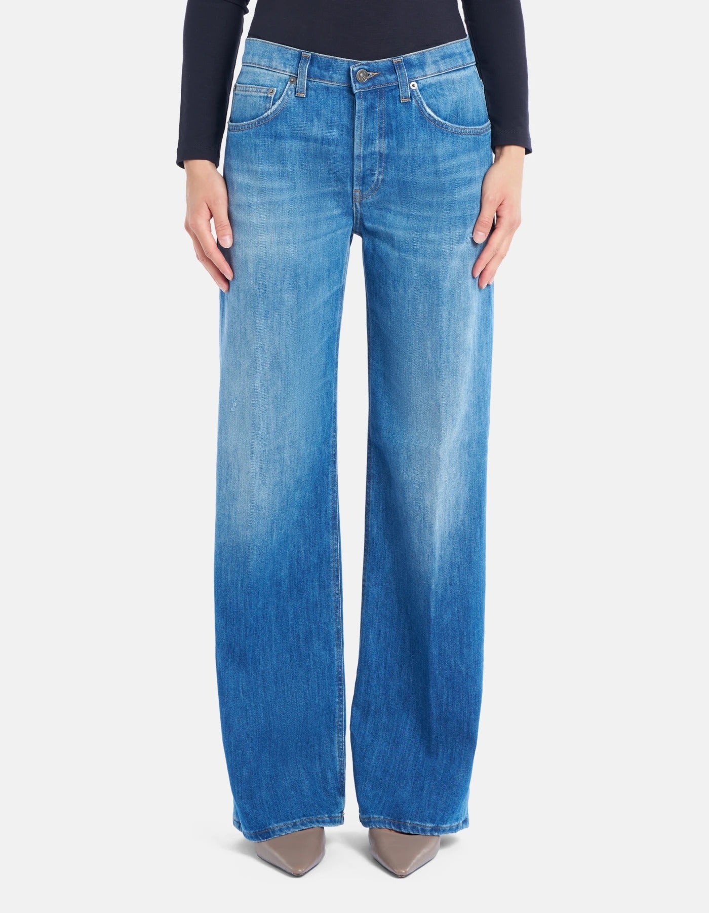 DONDUP Jeans Donna Jacklyn Wide Leg-Blu