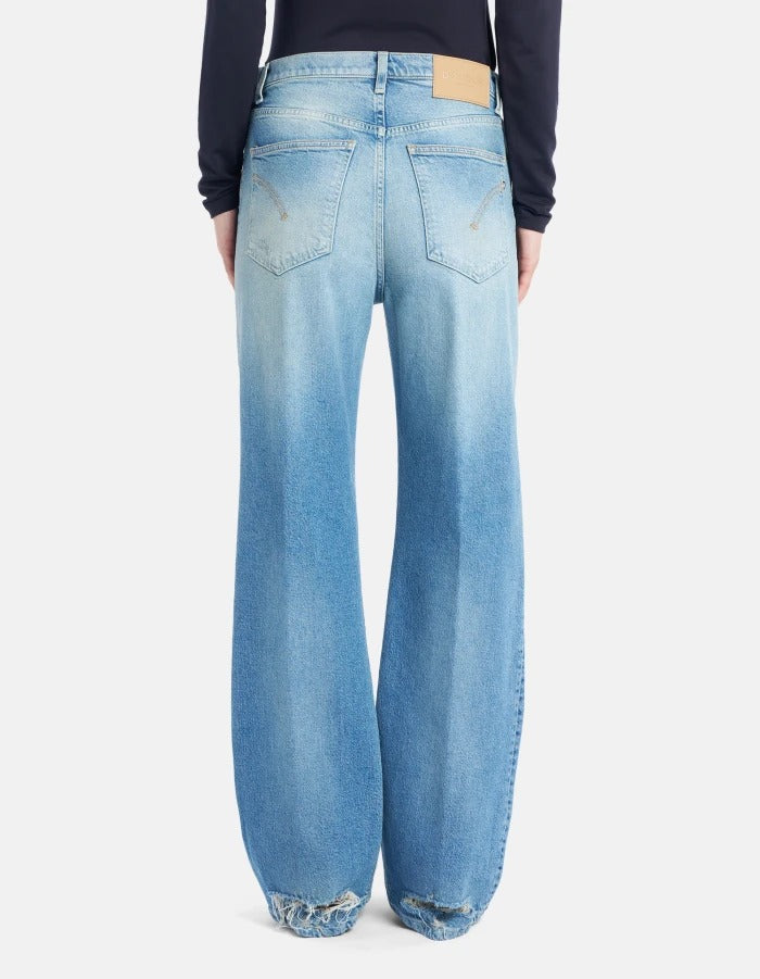 DONDUP Jeans Francine Wide Leg-Blu