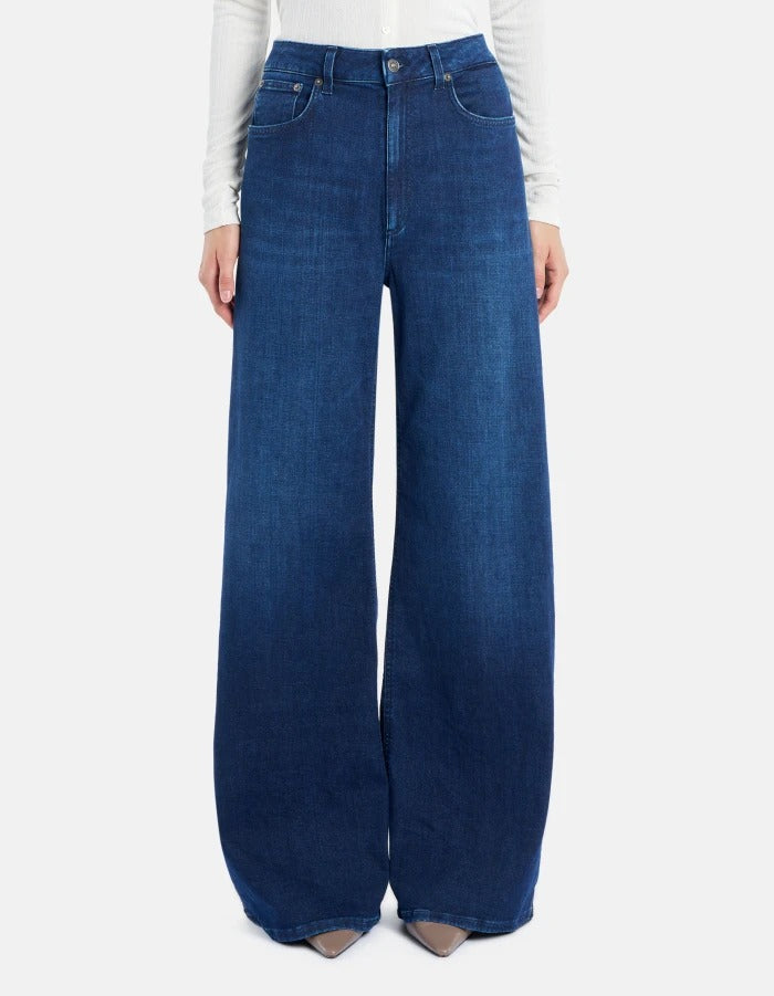 DONDUP Jeans Donna Beatrix Wide Leg-Blu
