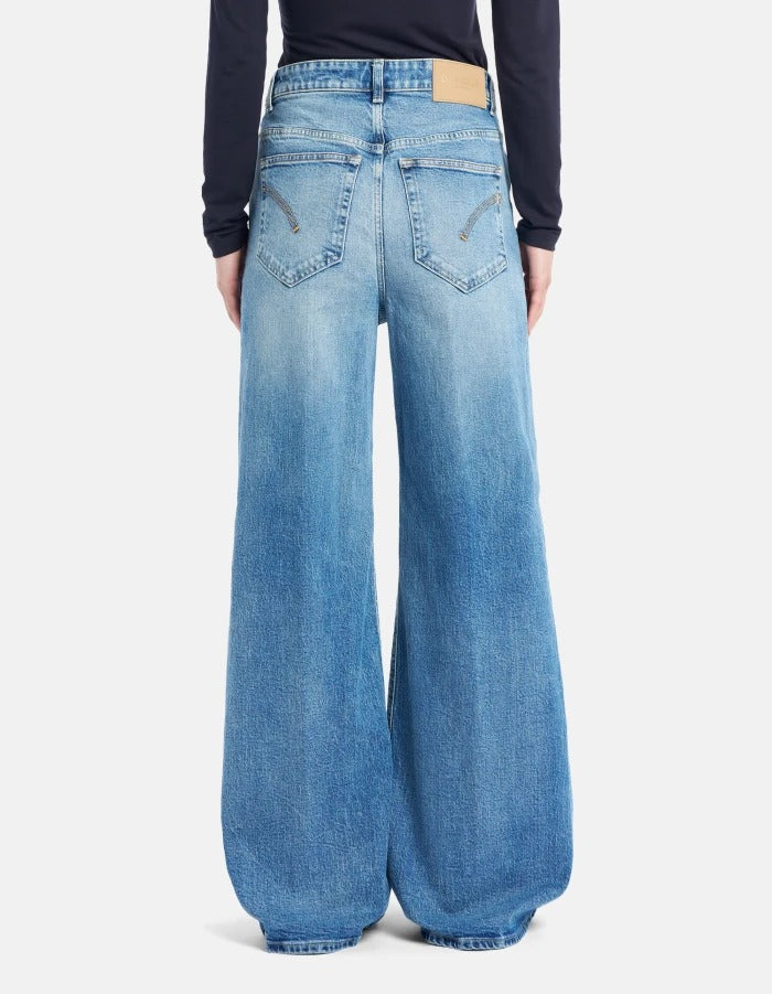 DONDUP Jeans Donna Beatrix Wide Leg-Blu