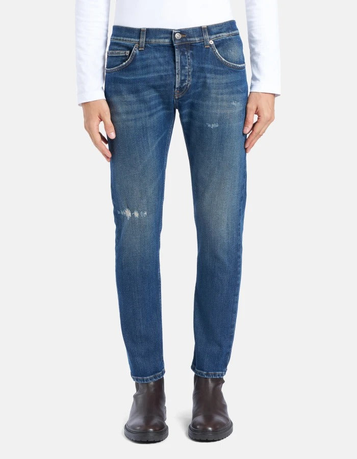 DONDUP Jeans Uomo Mius Slim-Blu Scuro