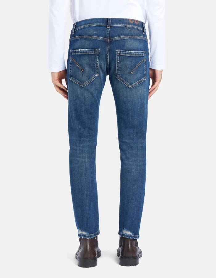 DONDUP Jeans Uomo Mius Slim-Blu Scuro