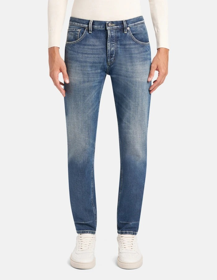 DONDUP Jeans Uomo Brighton Carrot-Blu