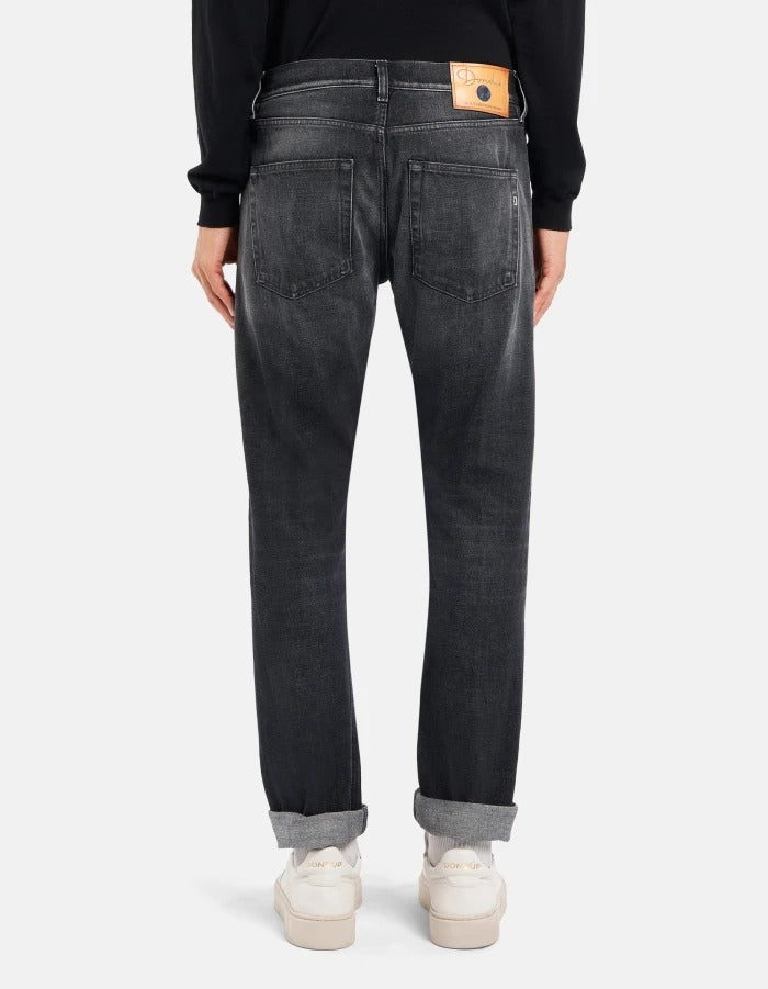 DONDUP Jeans Uomo Icon Regular-Nero