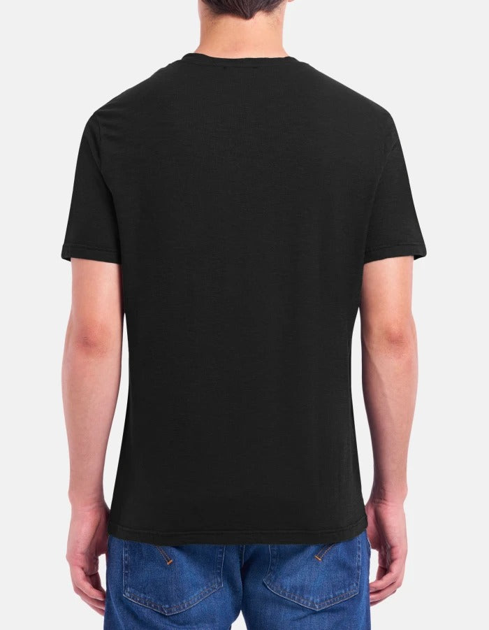 DONDUP T-Shirt Uomo Jersey Regular-Nero