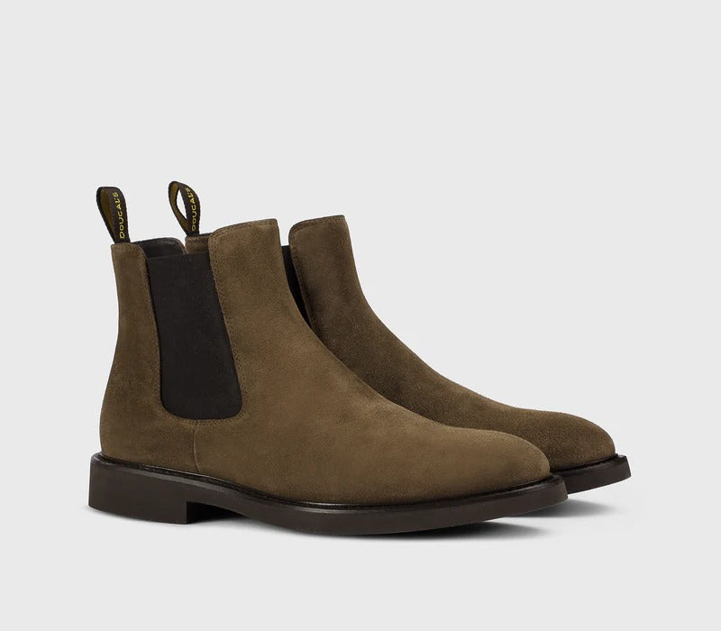DOUCAL'S Stivaletto BEATLES Uomo Suede-Havana