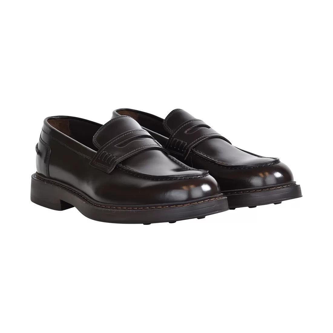 DOUCAL'S MOCASSINO PENNY ADLER Uomo-Ebano Testa di Moro
