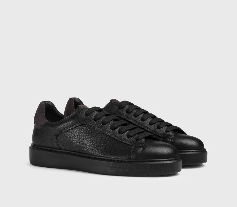 DOUCAL'S SNEAKER Uomo Pelle-Nero