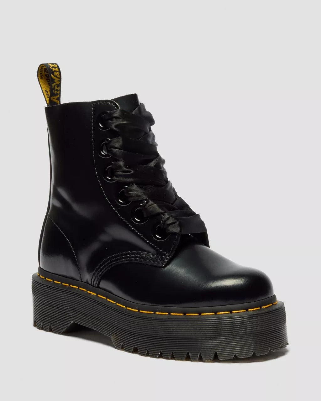 DR. MARTENS Anfibio Donna Molly Buttero Platform-Black