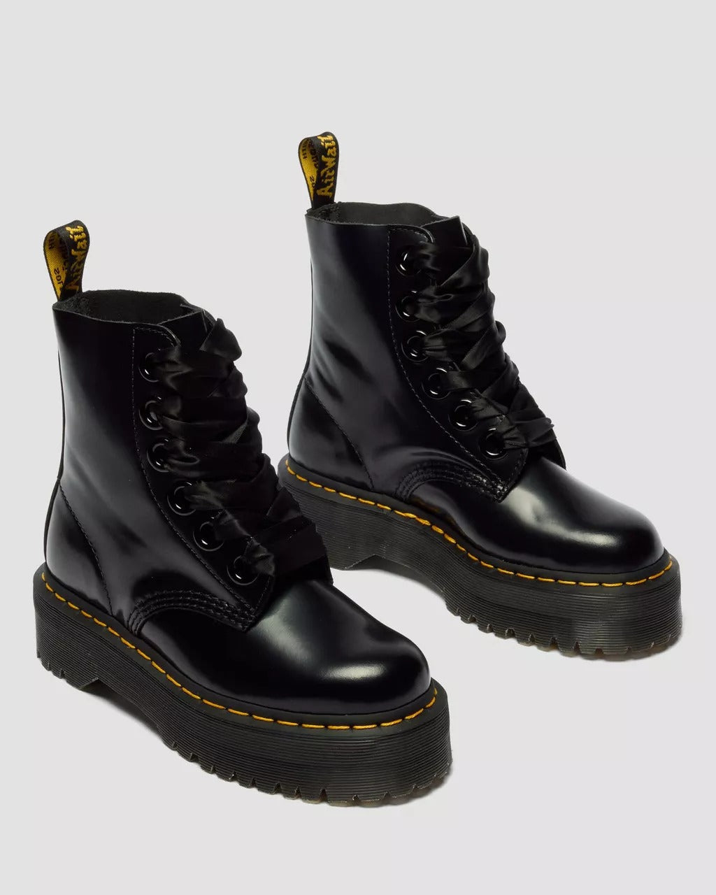 DR. MARTENS Anfibio Donna Molly Buttero Platform-Black