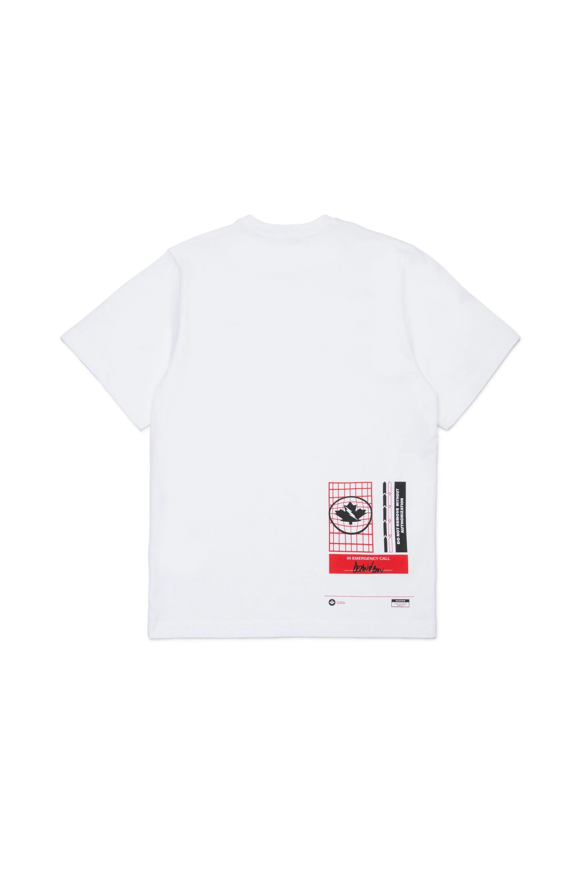 DSQUARED2 T-Shirt Junior Logo Laboratory-Bianco