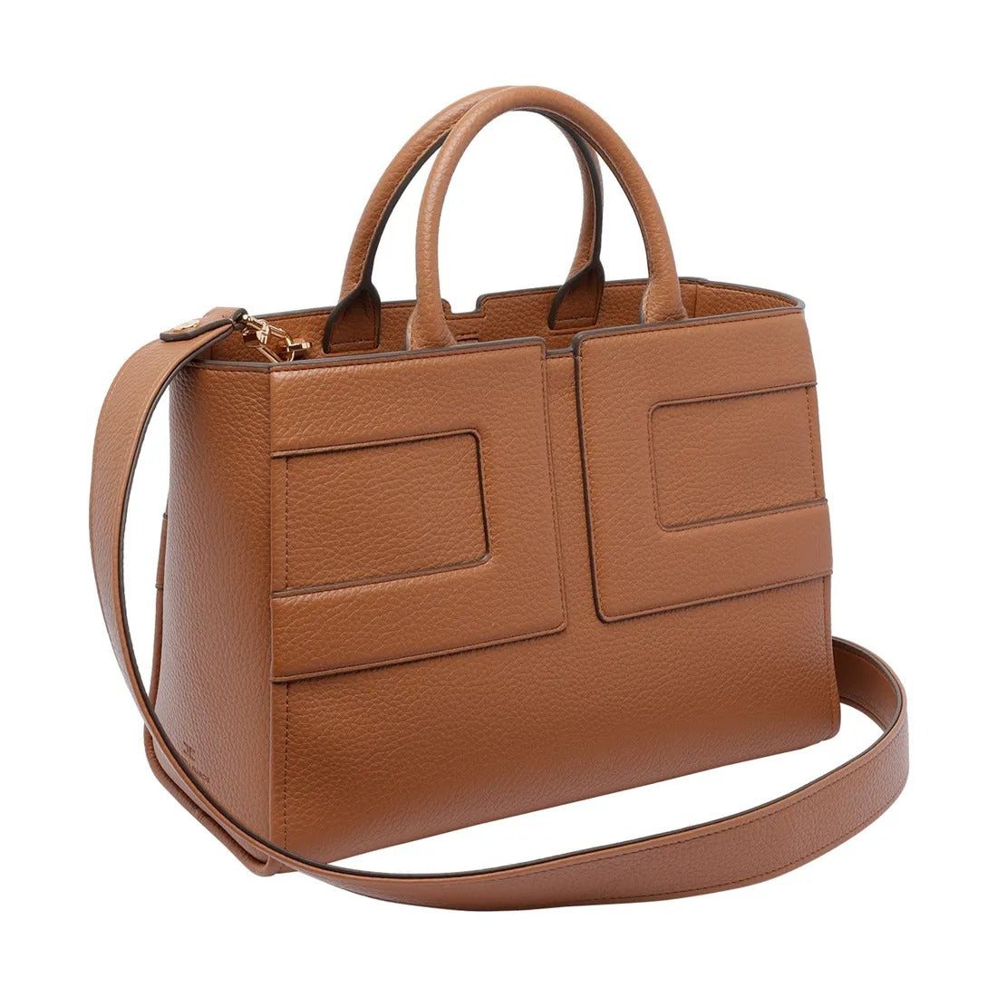 ELISABETTA FRANCHI Borsa Tote Grande Maxi Logo-Brown Sugar