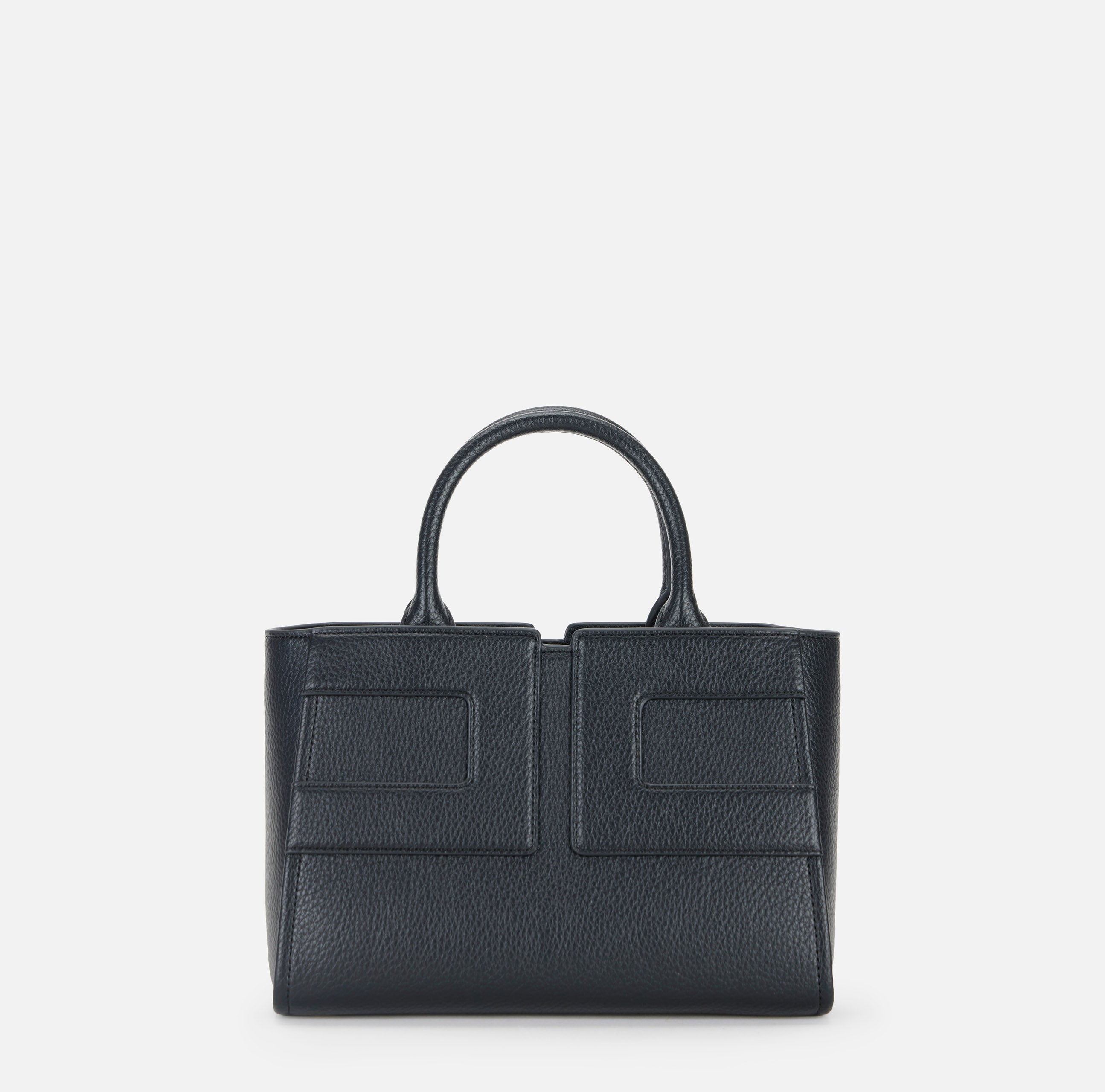 ELISABETTA FRANCHI Borsa Tote Media Maxi Logo-Nero