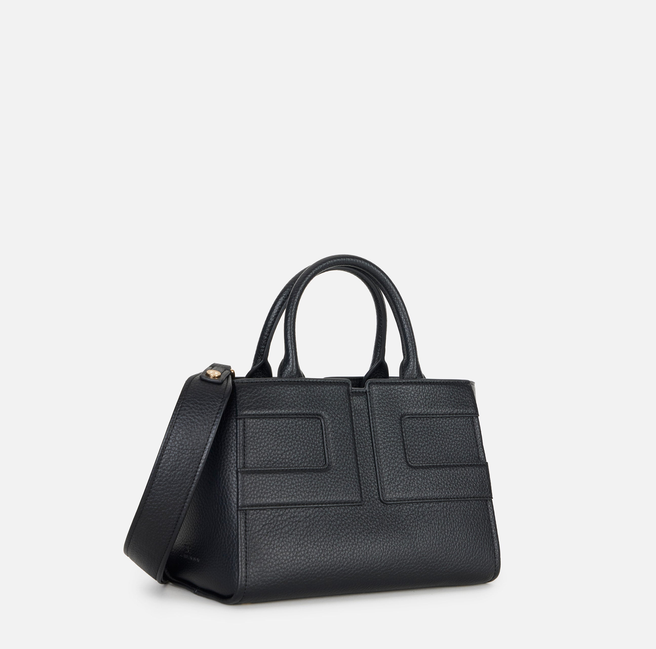 ELISABETTA FRANCHI Borsa Tote Media Maxi Logo-Nero