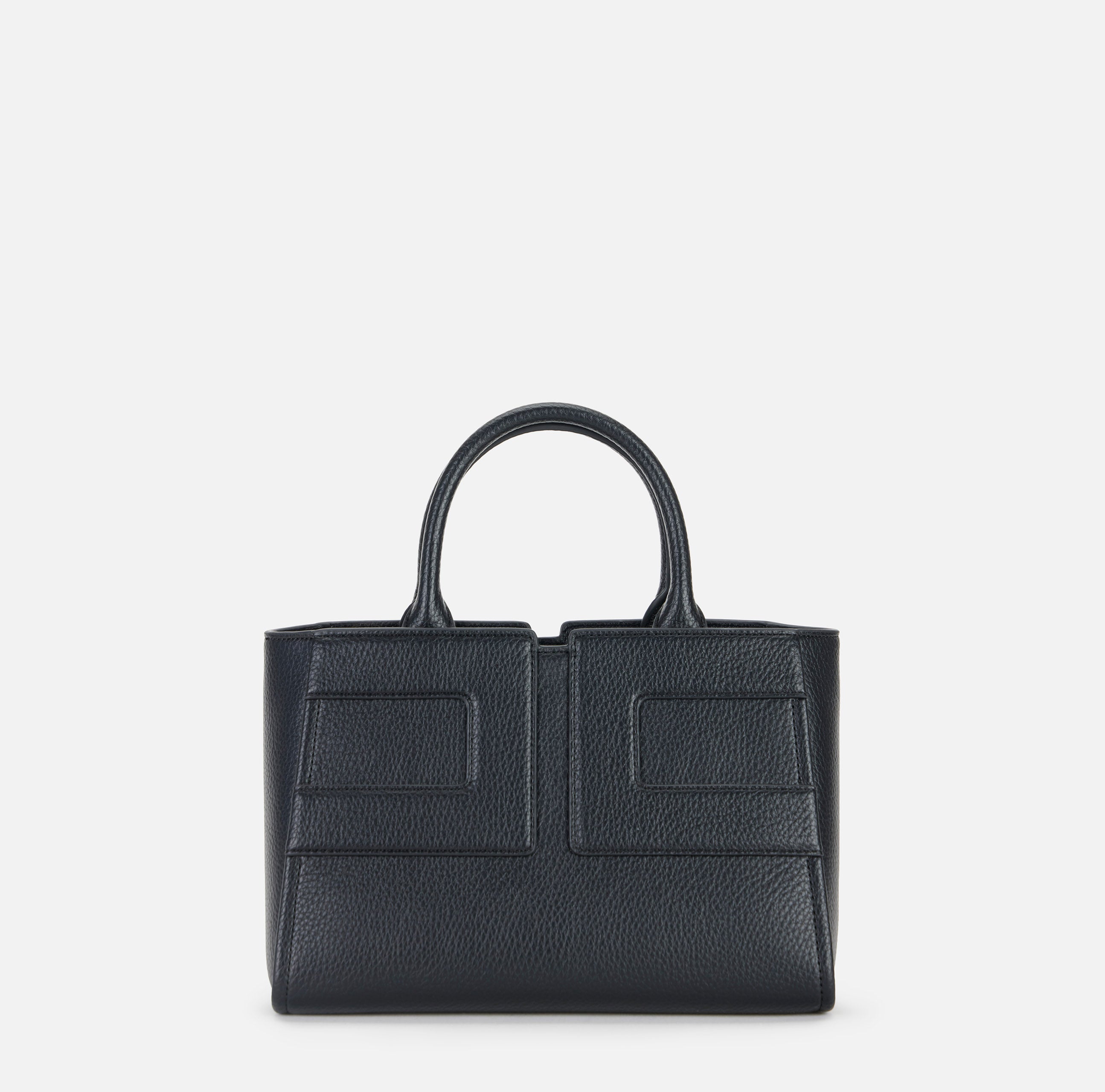 ELISABETTA FRANCHI Borsa Tote Media Maxi Logo-Nero
