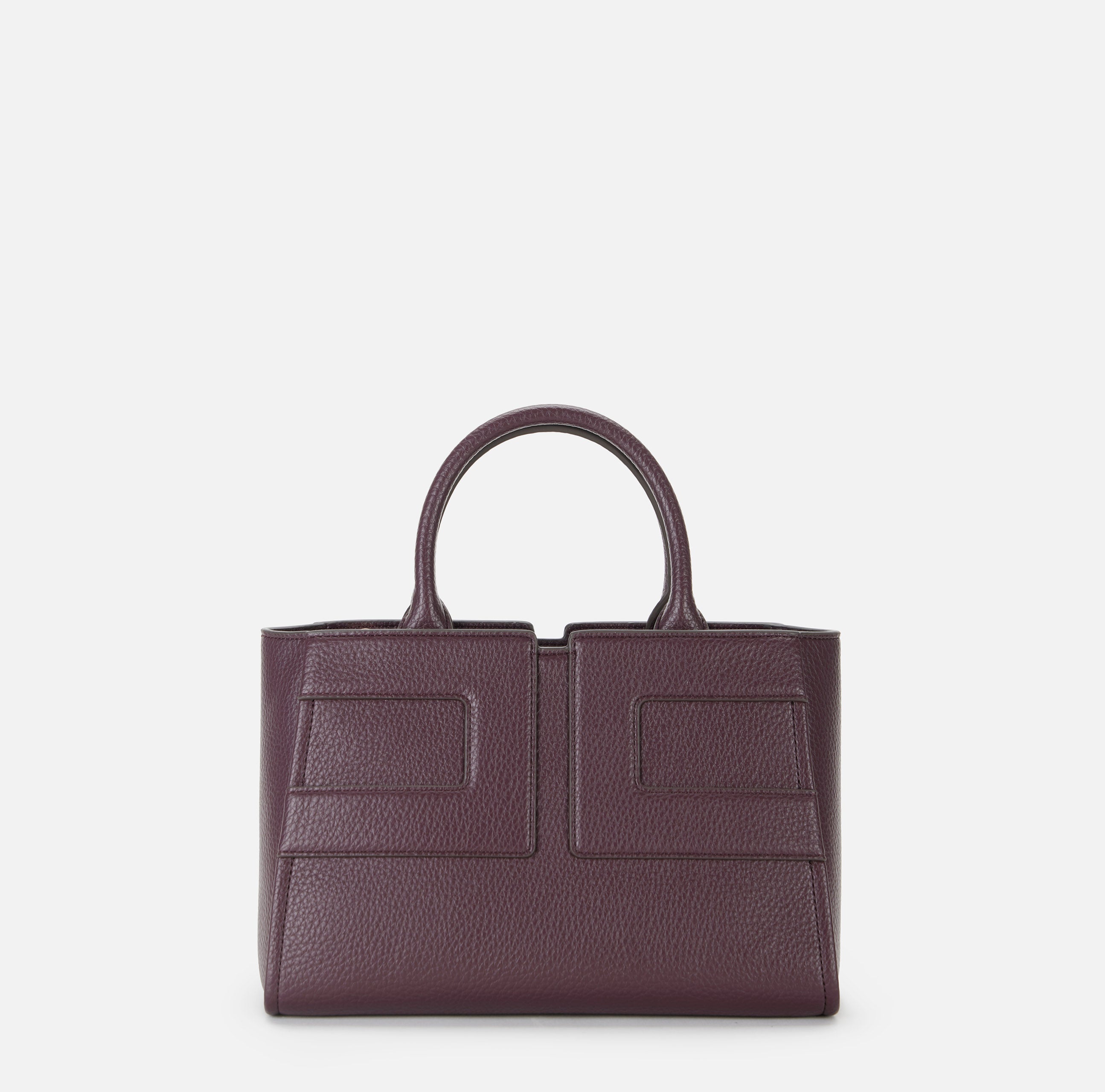 ELISABETTA FRANCHI Borsa Tote Media Maxi Logo-Merlot