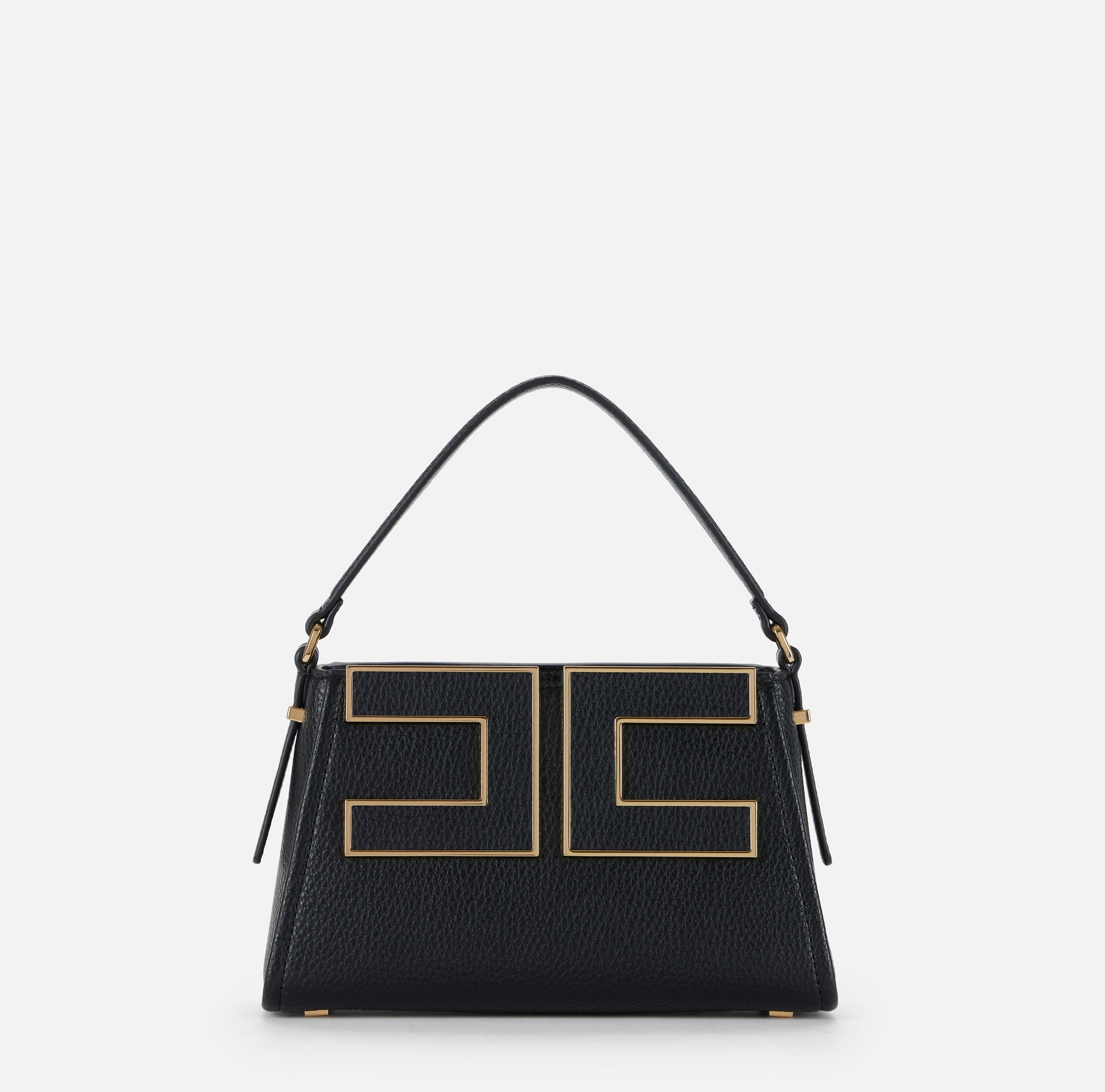 ELISABETTA FRANCHI Borsa Tote Piccola Logo-Nero