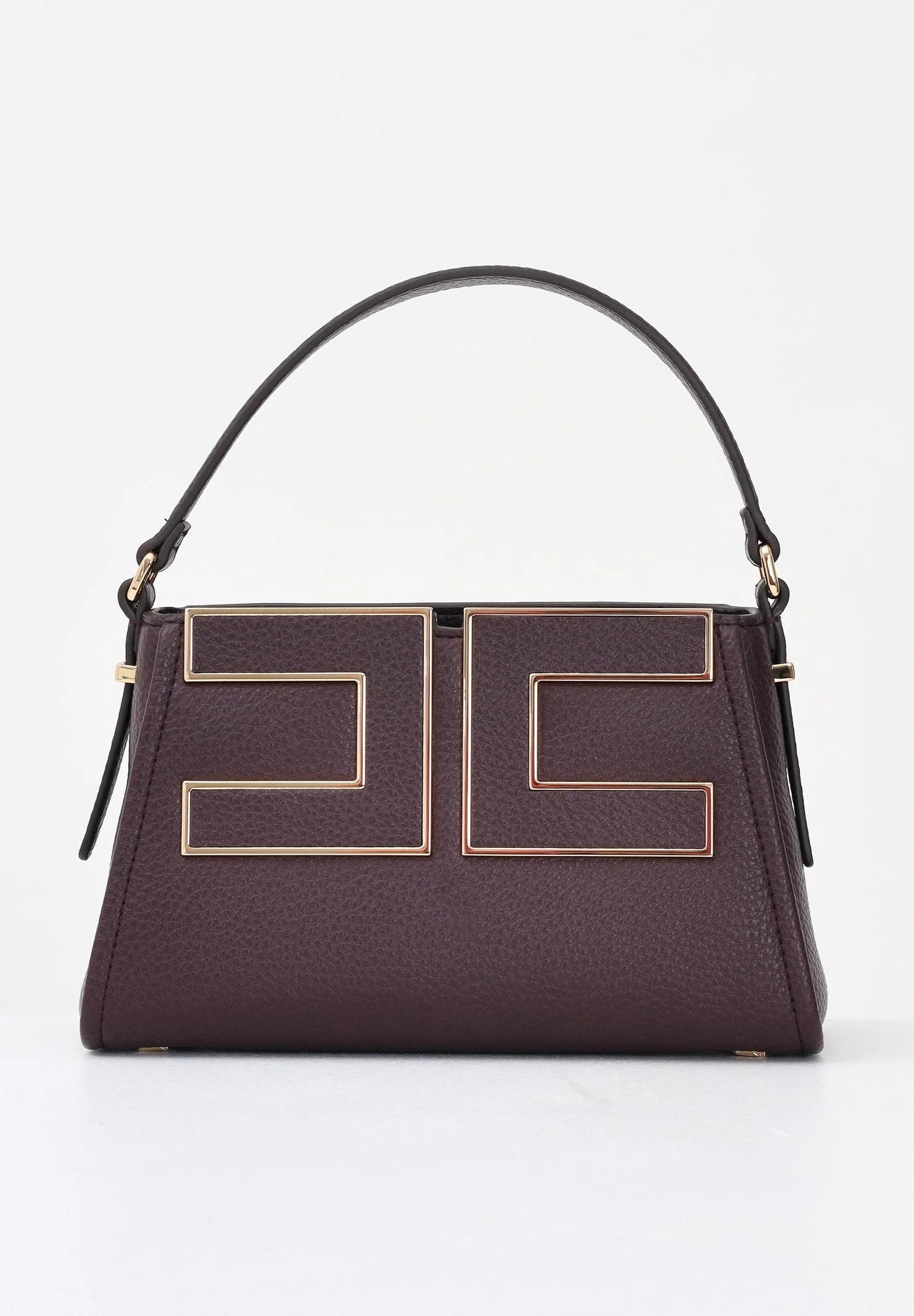 ELISABETTA FRANCHI Borsa Tote Piccola Logo-Merlot