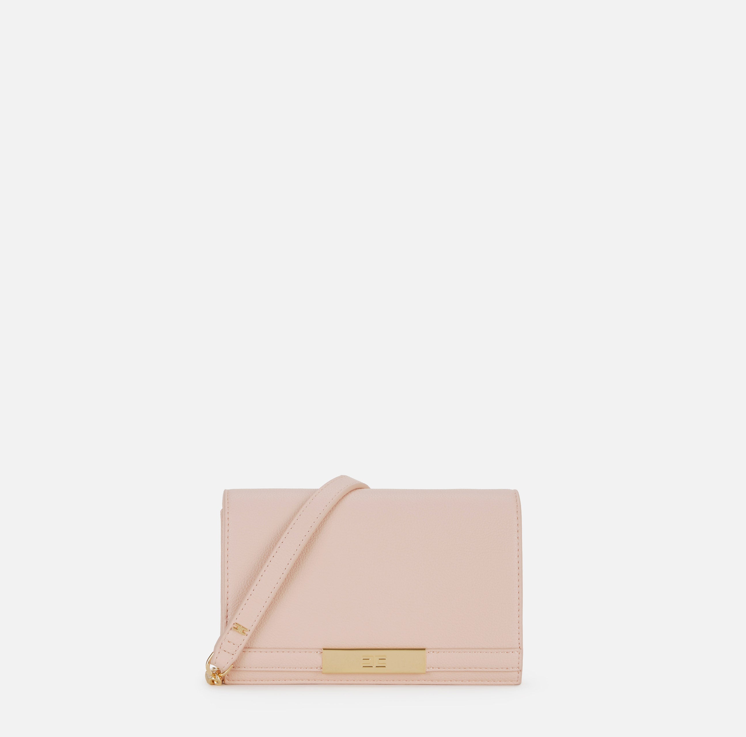 ELISABETTA FRANCHI Borsa Tracolla Placca Logo-Merlot