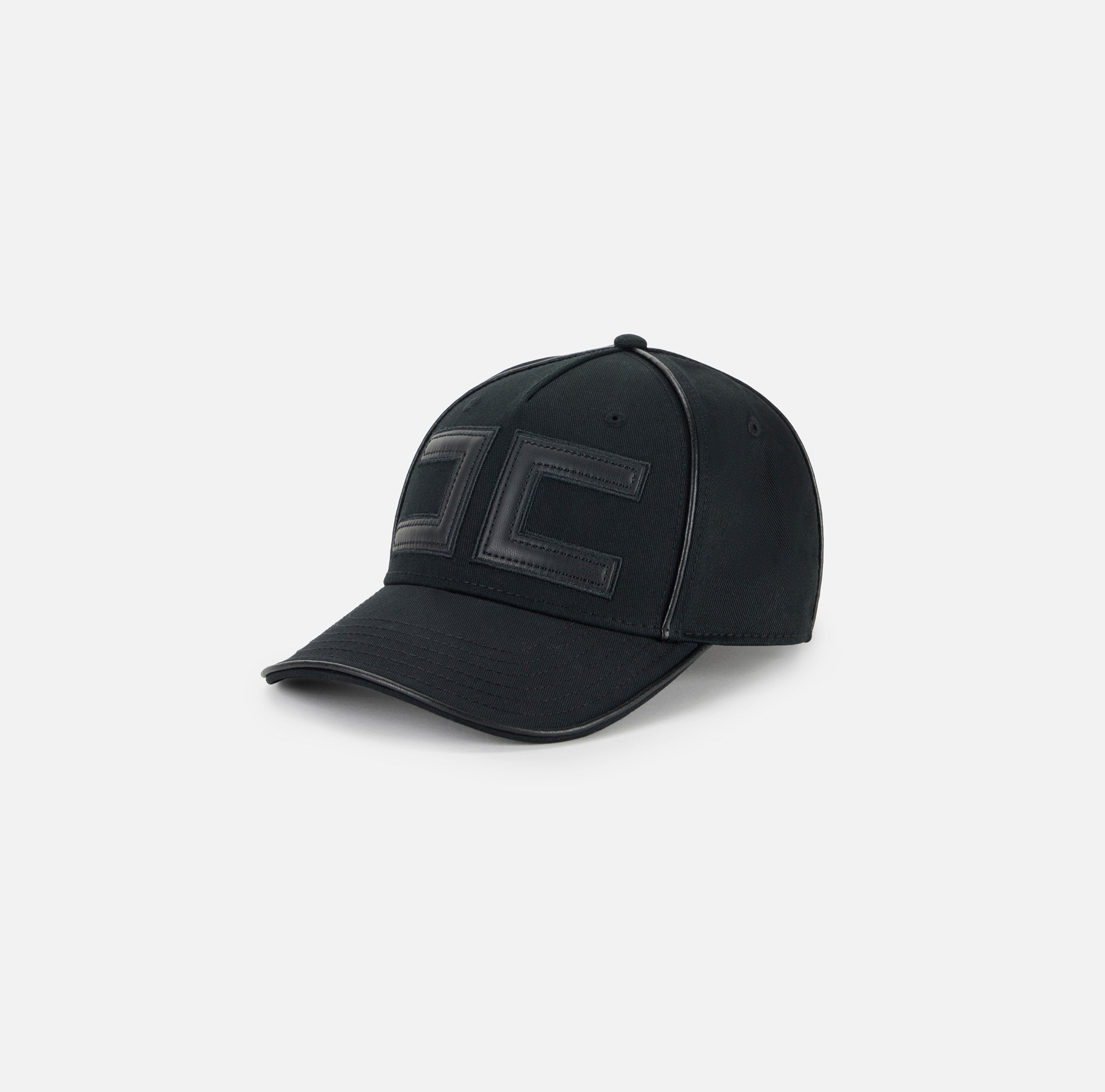 ELISABETTA FRANCHI CAPPELLO Baseball Maxi Logo-Nero