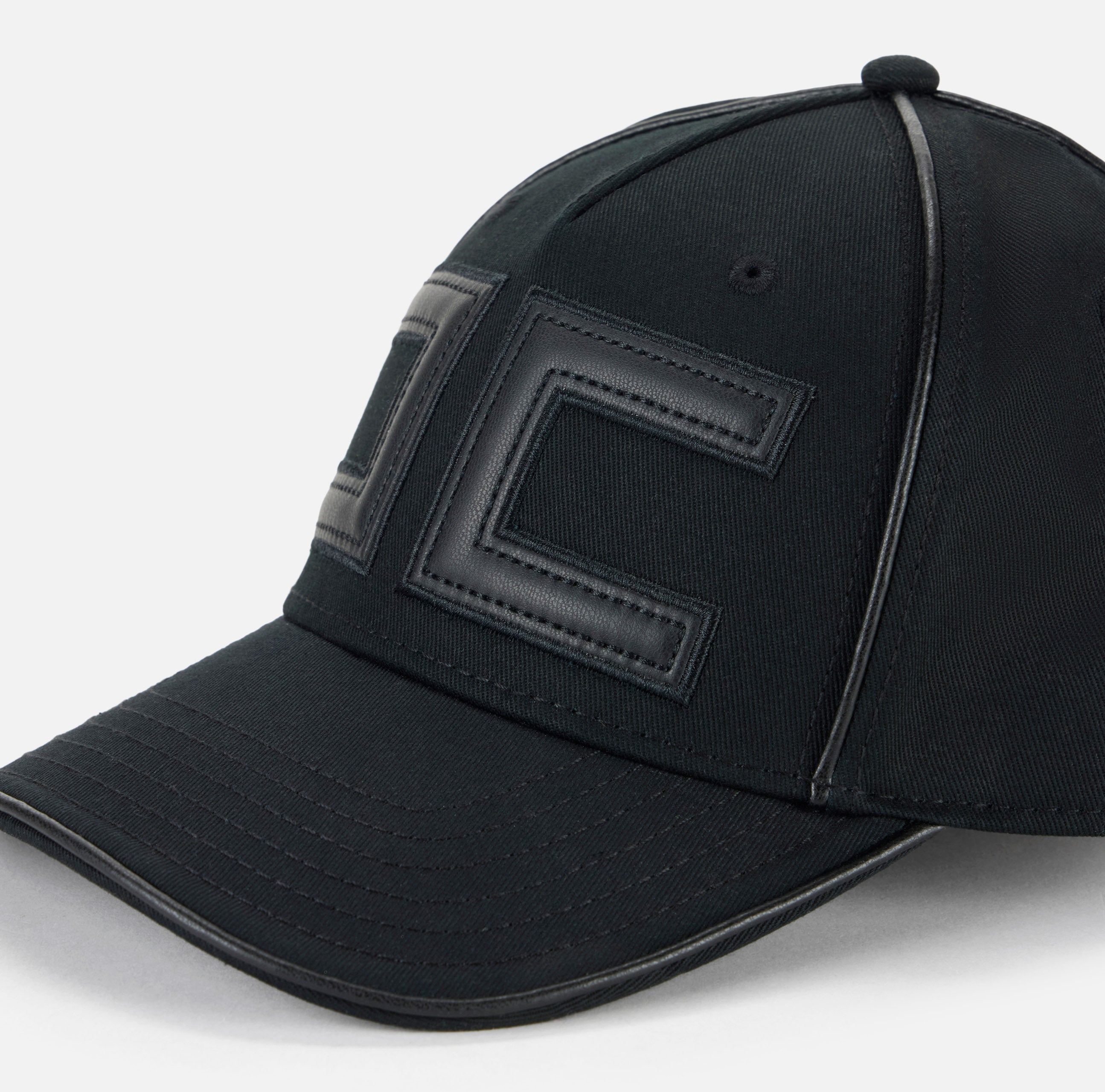 ELISABETTA FRANCHI CAPPELLO Baseball Maxi Logo-Nero